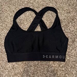 Under Armour Women's Black Crossback Sports Bra